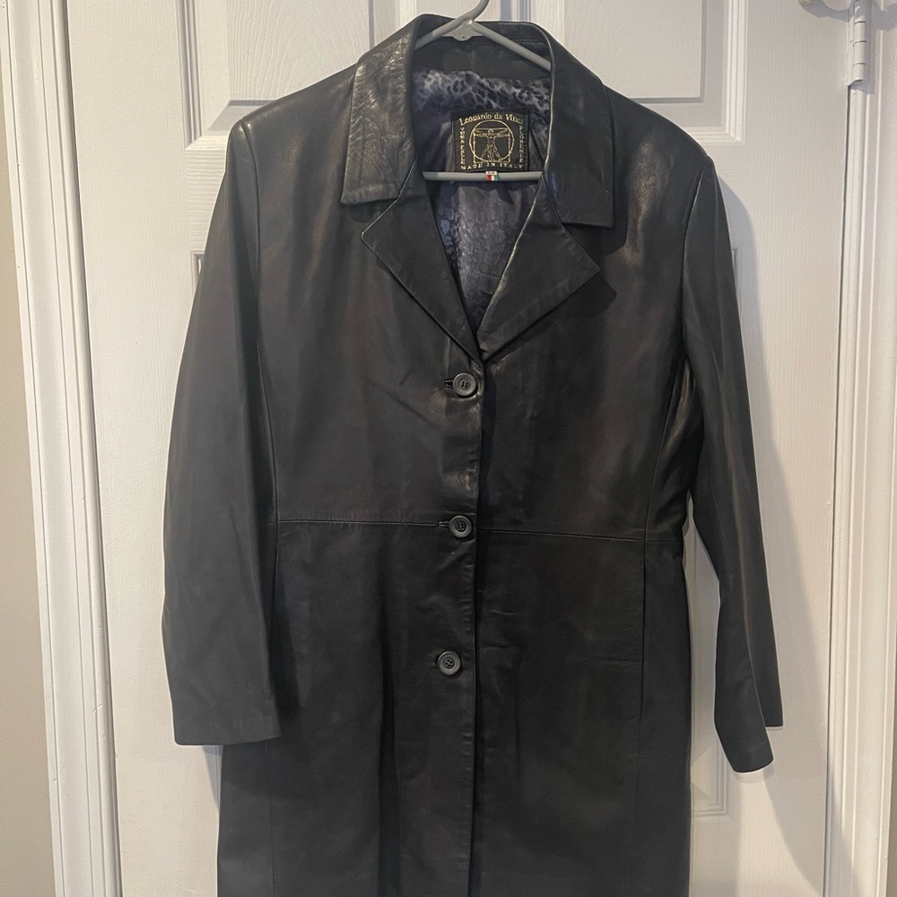 Leonardo da Vinci brand Italian made Women’s Leather Jacket